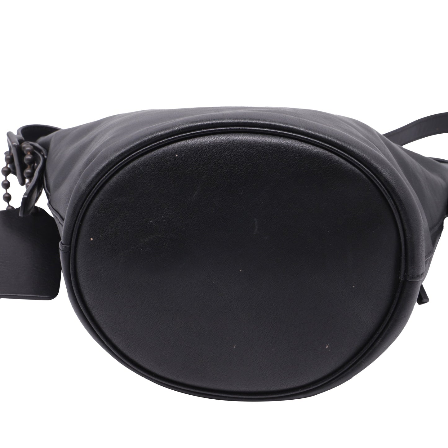 Bolso de viaje de cuero color negro