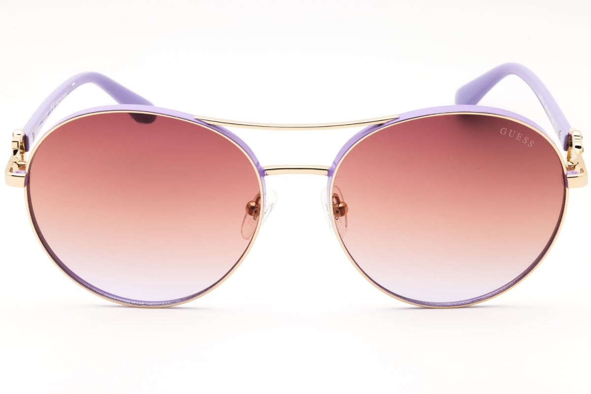 Gafas color violeta y dorado
