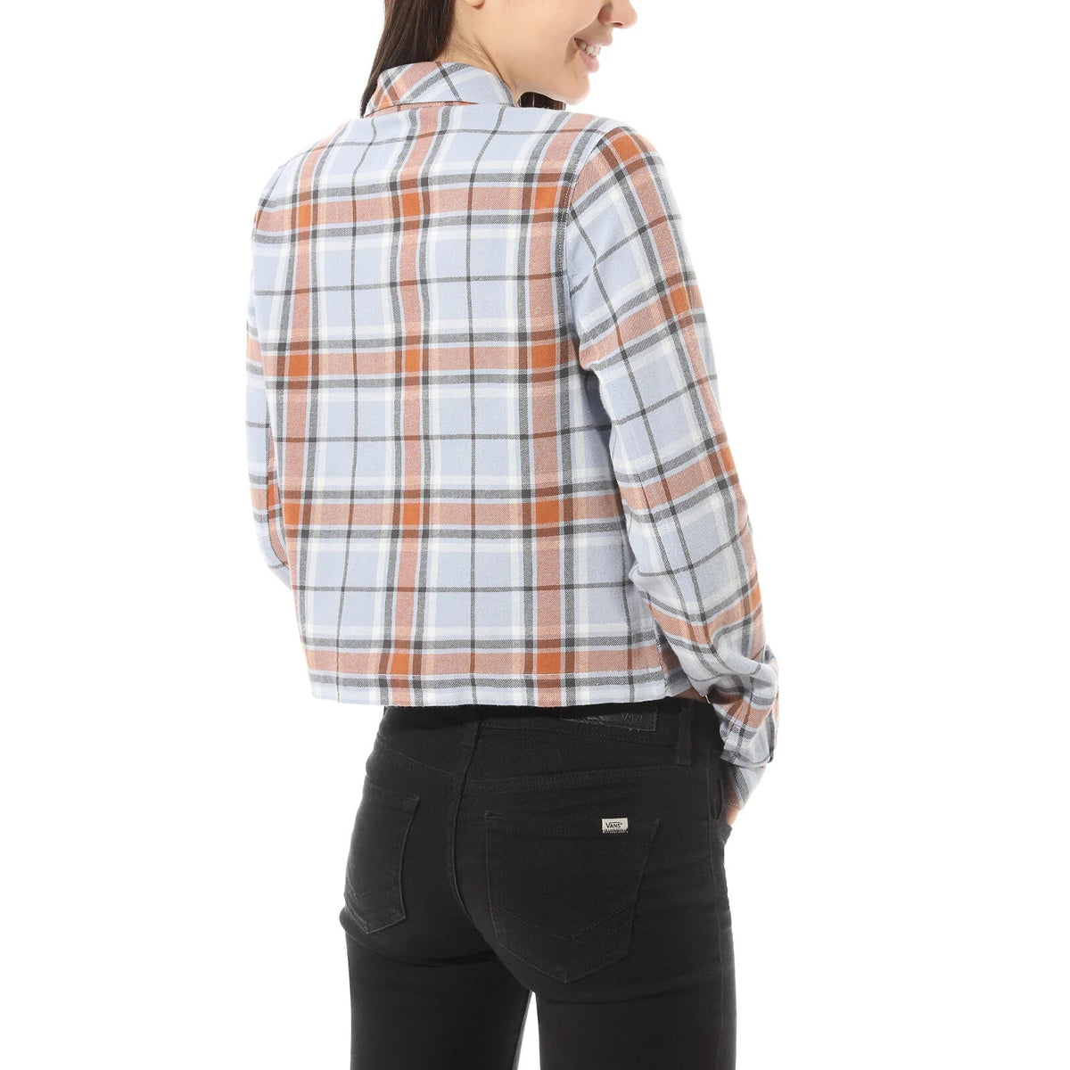 Camisa de mujer a cuadros color azul