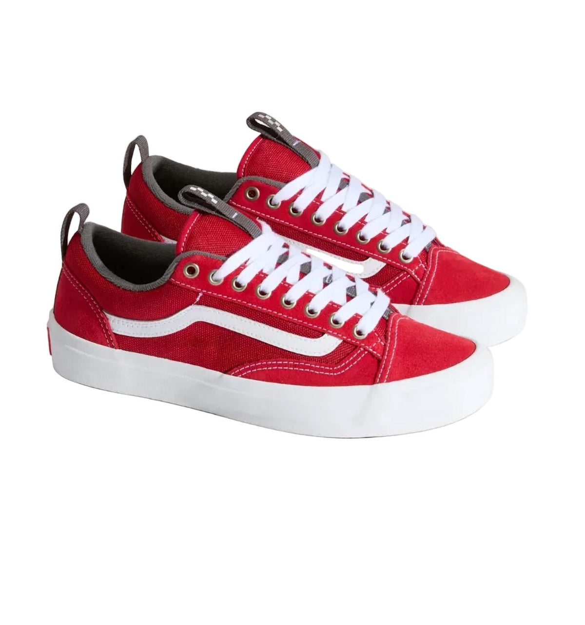 Zapatos de hombre color blanco y rojo