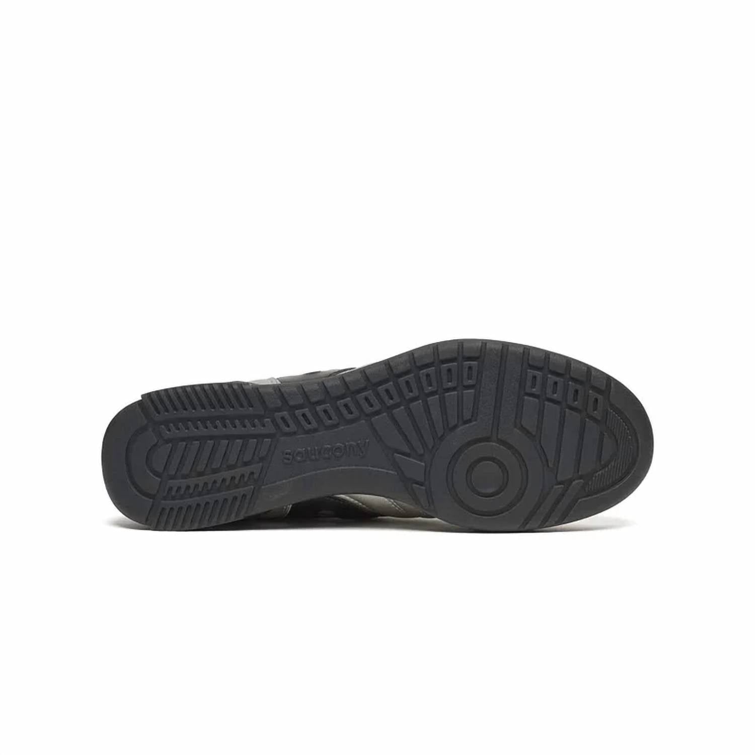 Tenis de hombre de cuero color negro y plateado