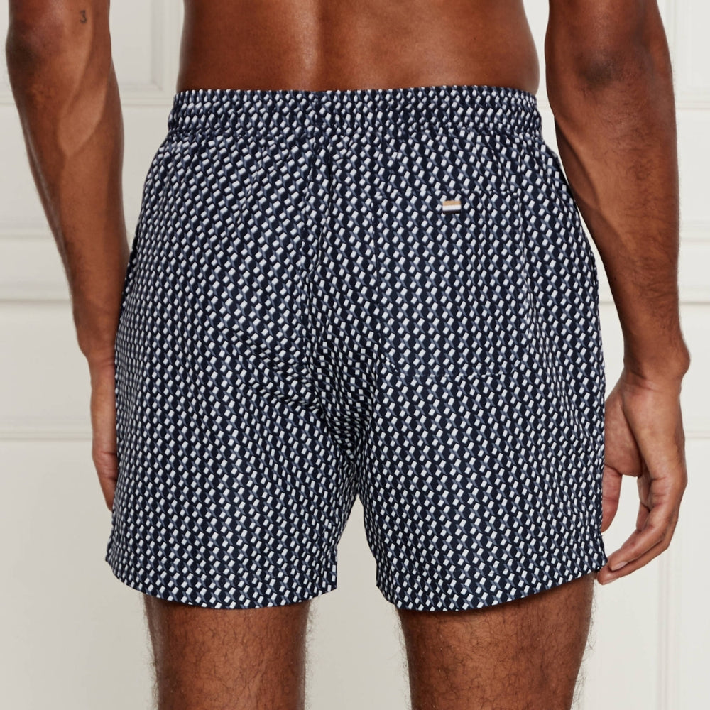 Pantaloneta de baño de hombre color azul marino