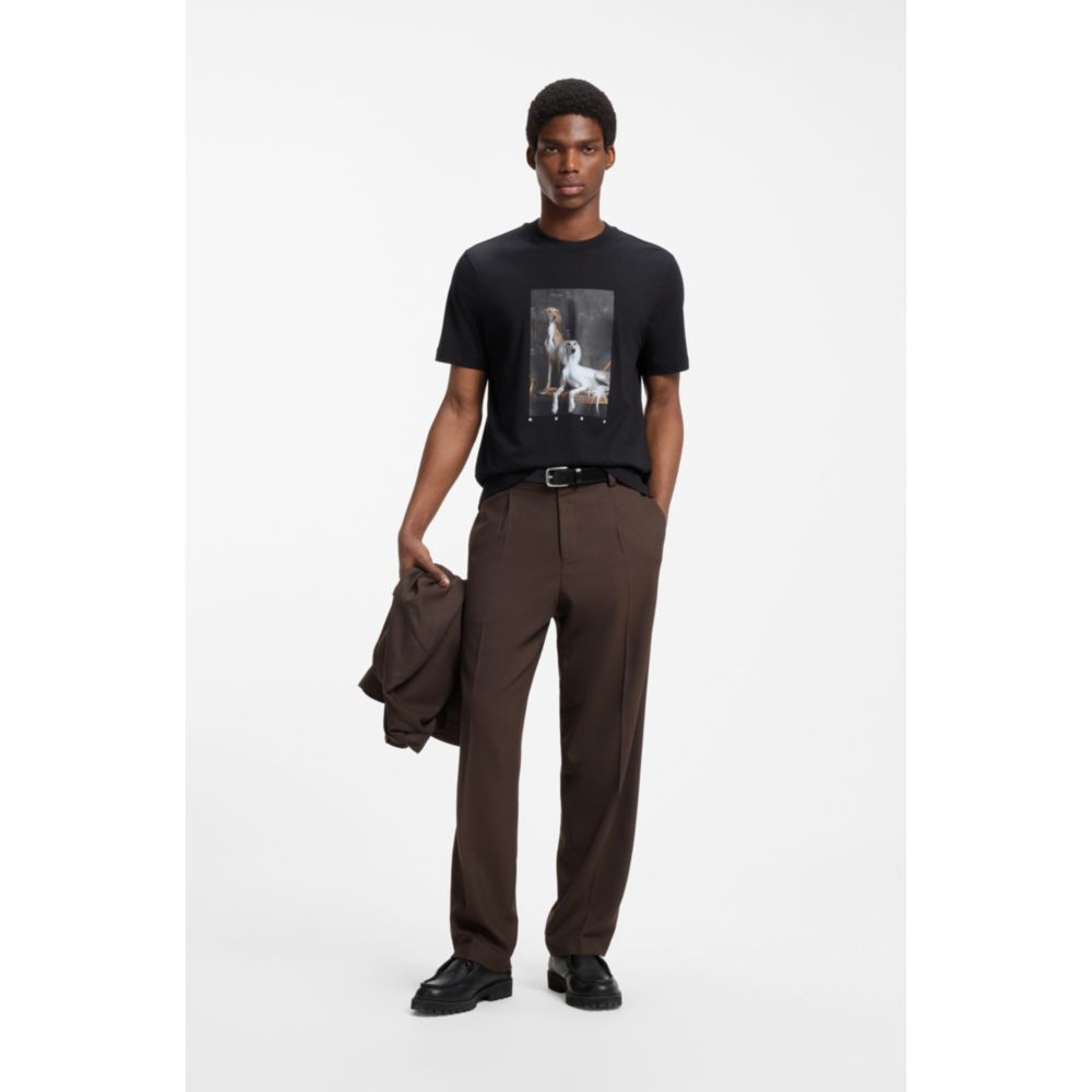 Camiseta de algodón con estampado