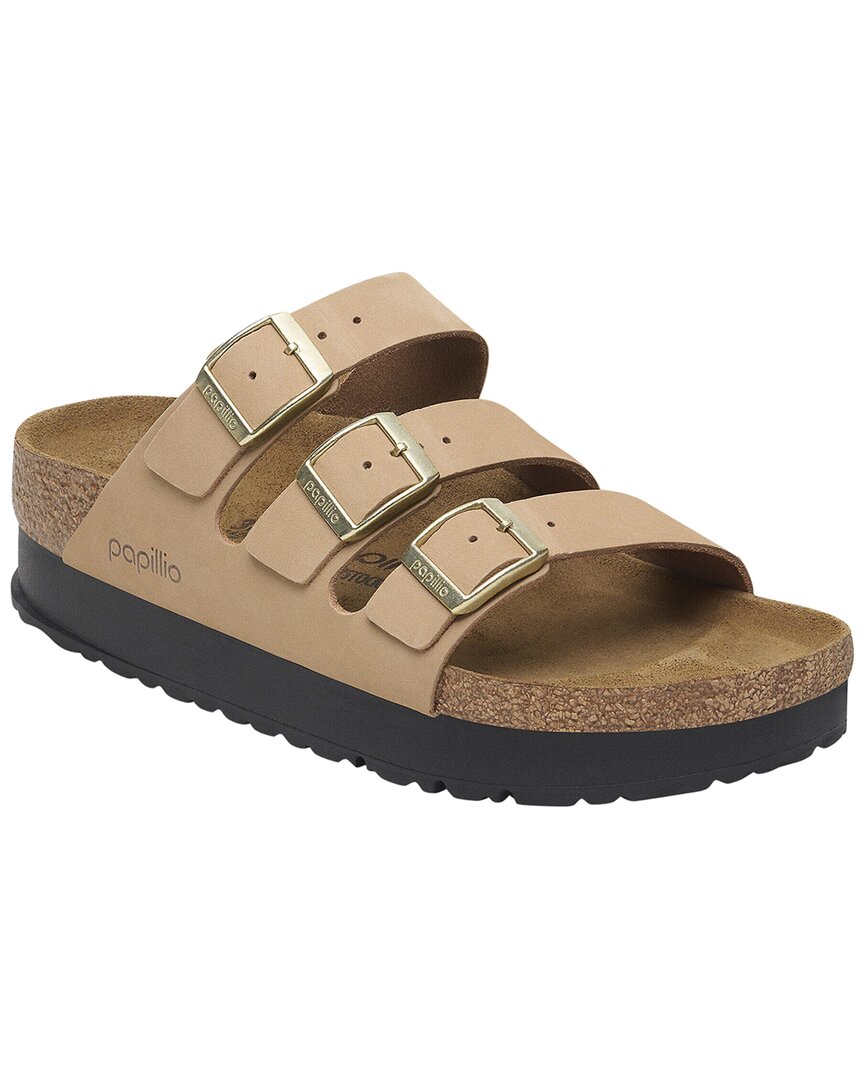 Sandalias de cuero con plataforma