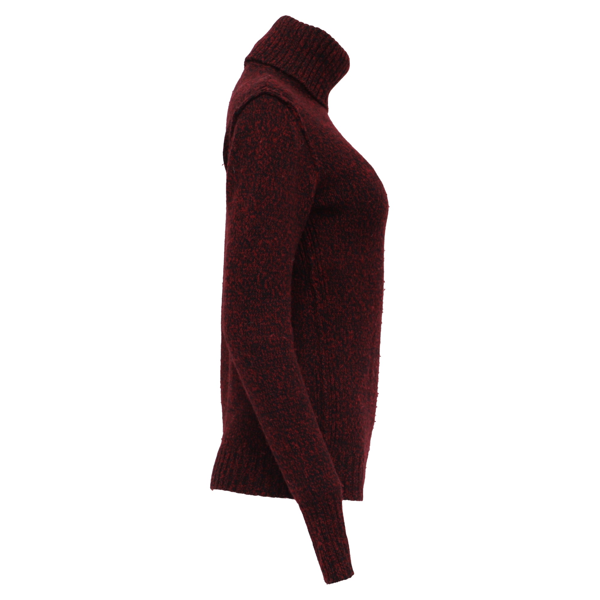 Burberry Brit Suéter Cuello Tortuga en Lana Roja