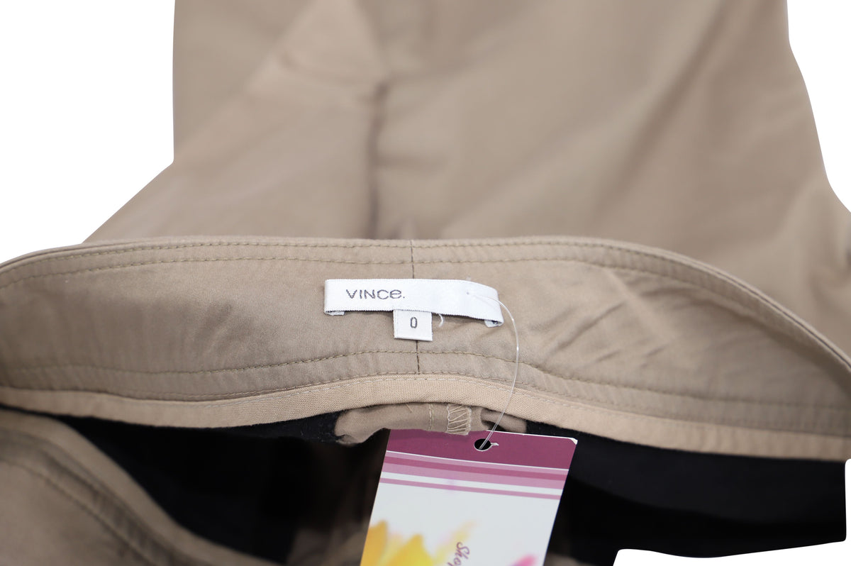 Short de algodón color beige