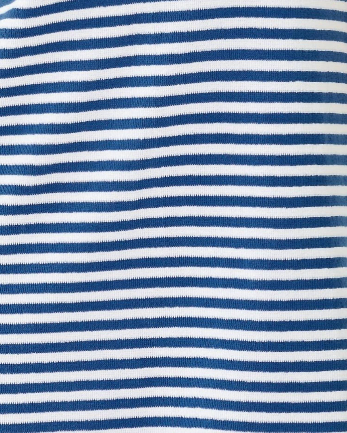 Vestido de manga corta a rayas color azul marino