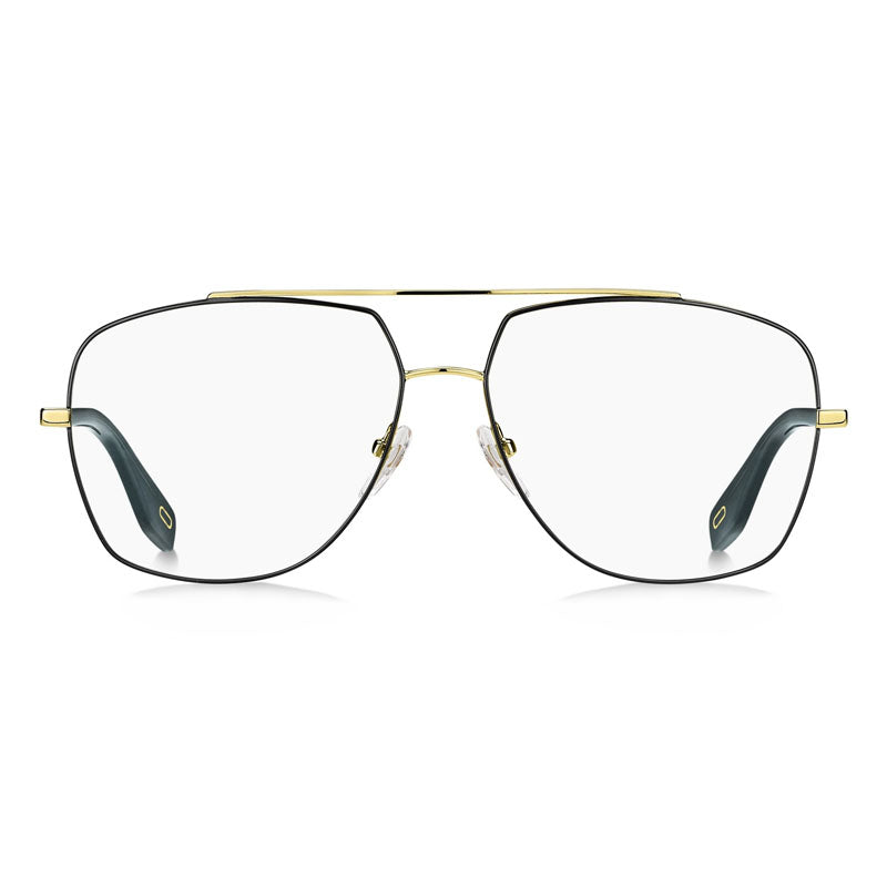 Gafas 58 mm color negro y dorado