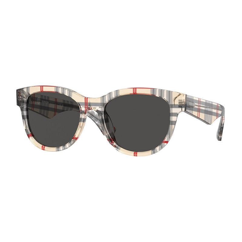 Gafas color gris oscuro y rojo