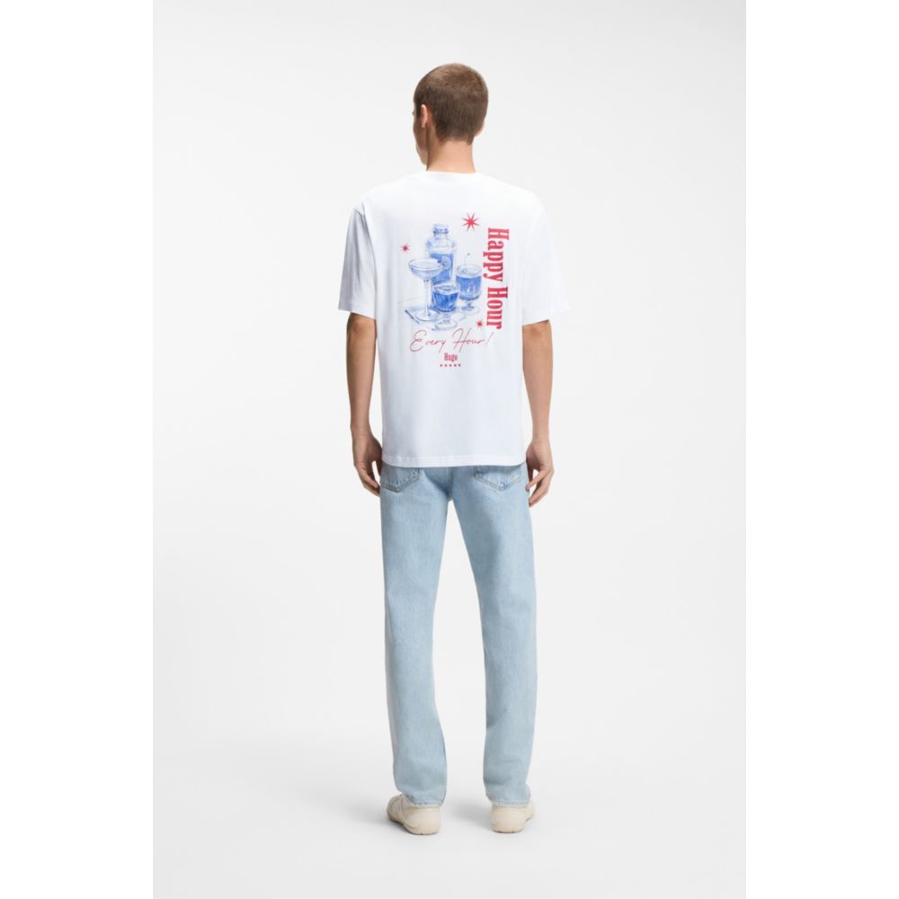 Camiseta de algodón con estampado