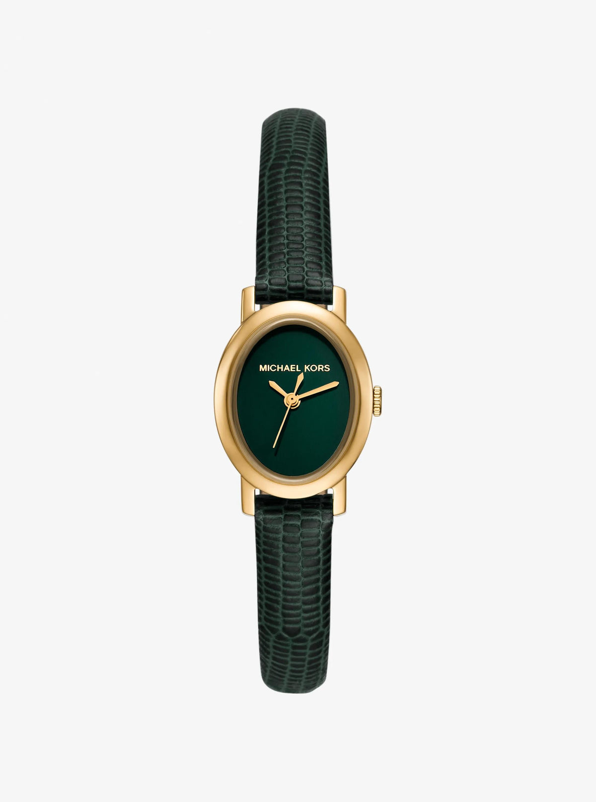 Reloj de cuero color dorado