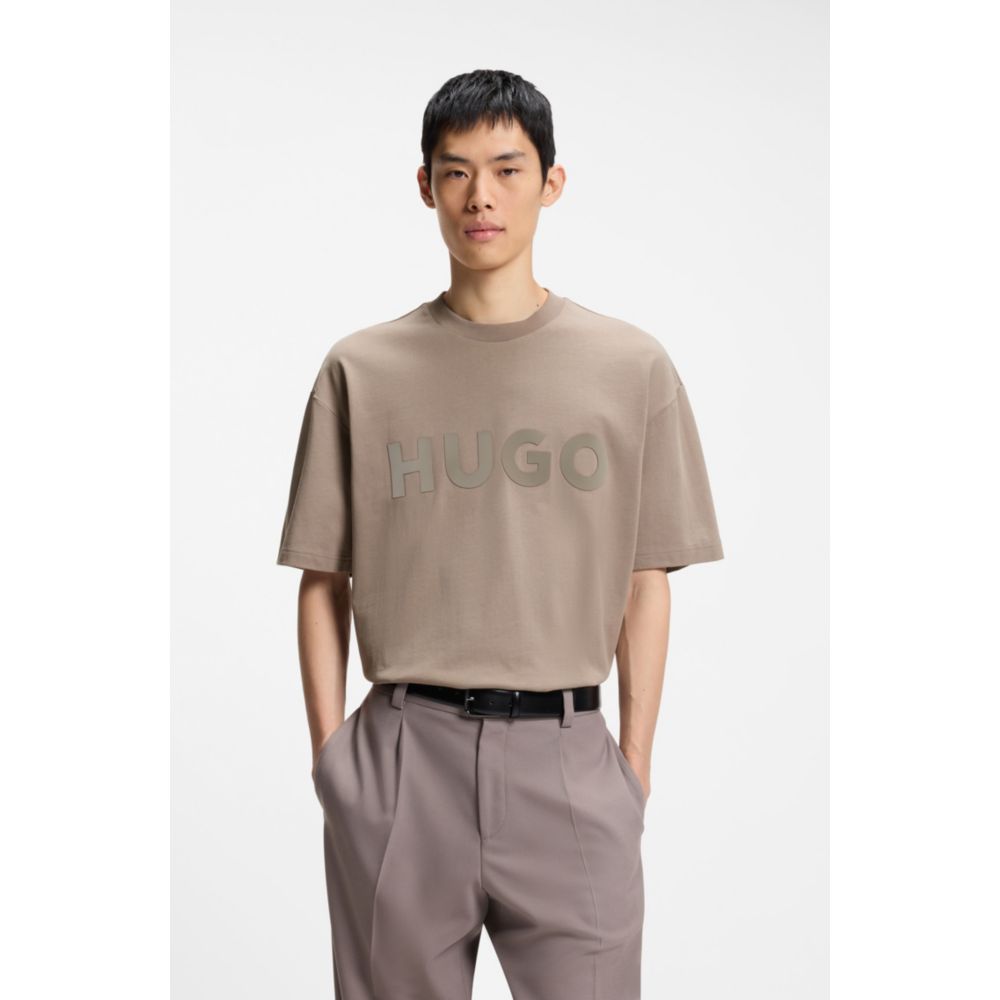 Camiseta de algodón de corte amplio
