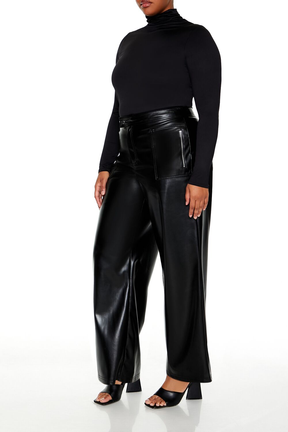 Pantalón de efecto cuero