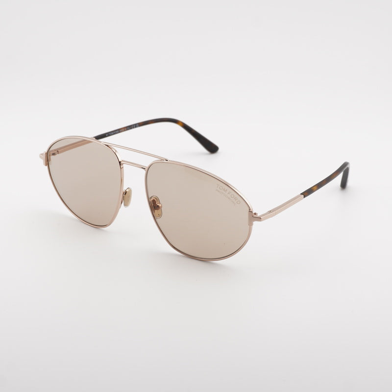 Gafas color oro rosa y café