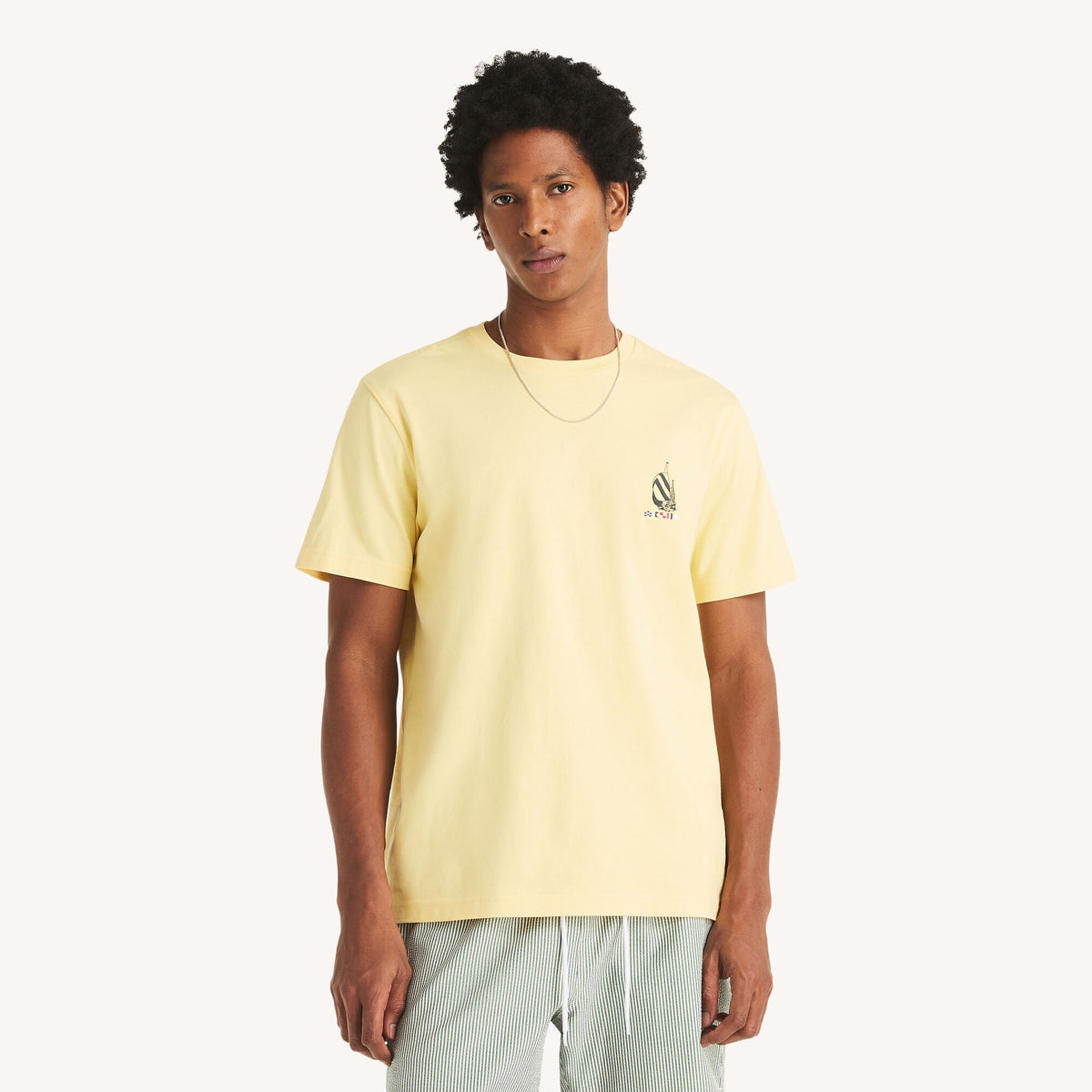 Camiseta de hombre con cuello redondo