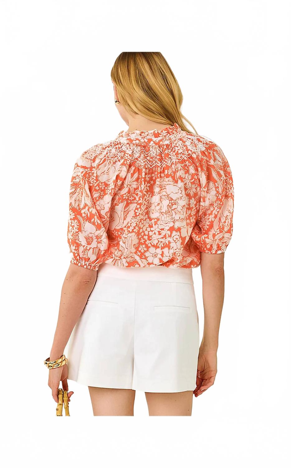 Short de manga corta color naranja