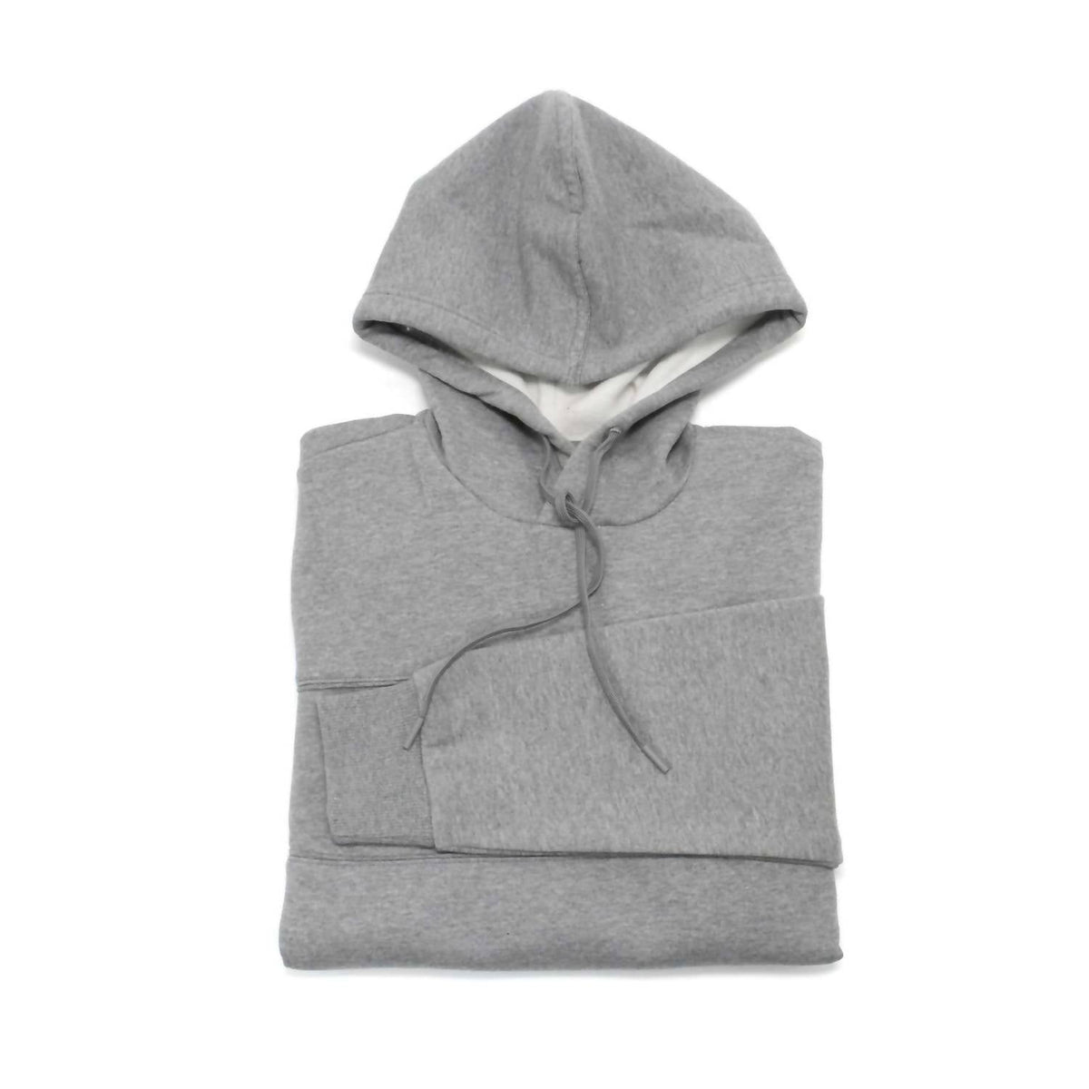 Buzo con capucha de hombre de manga larga color gris