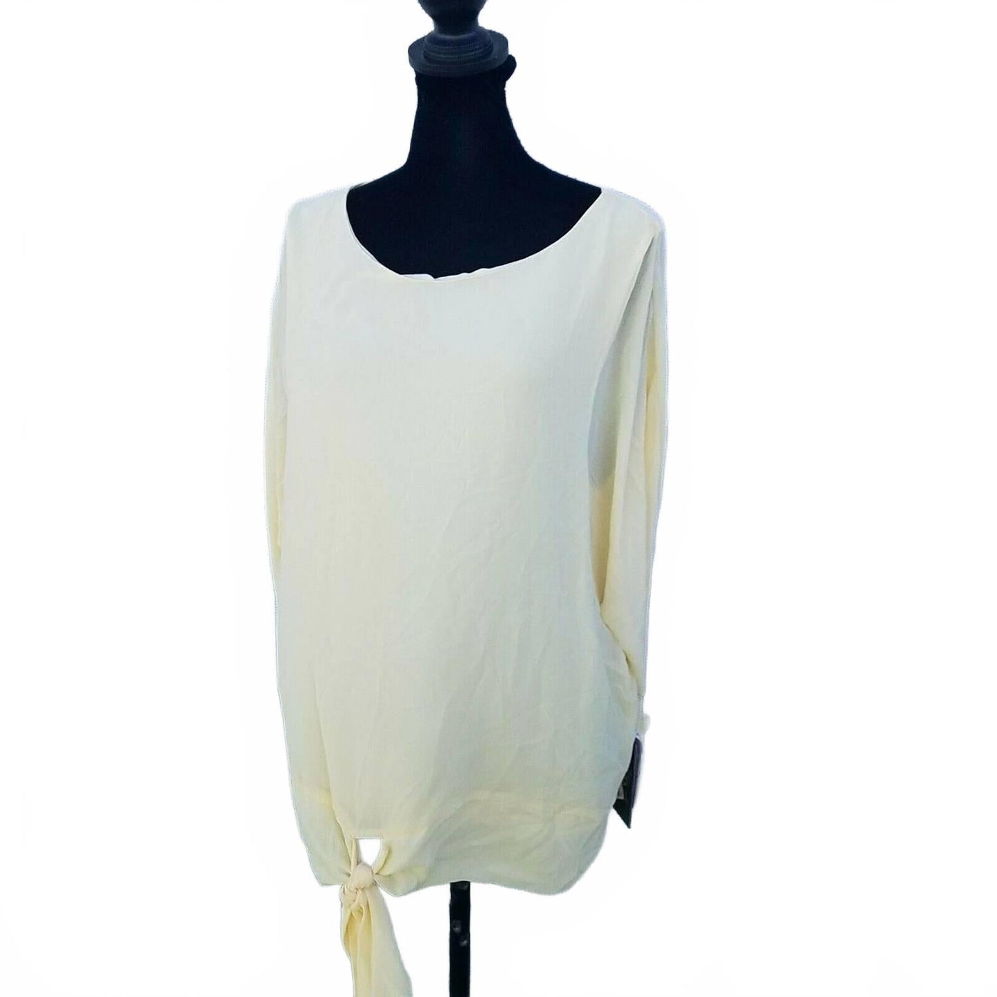Blusa de manga larga color amarillo