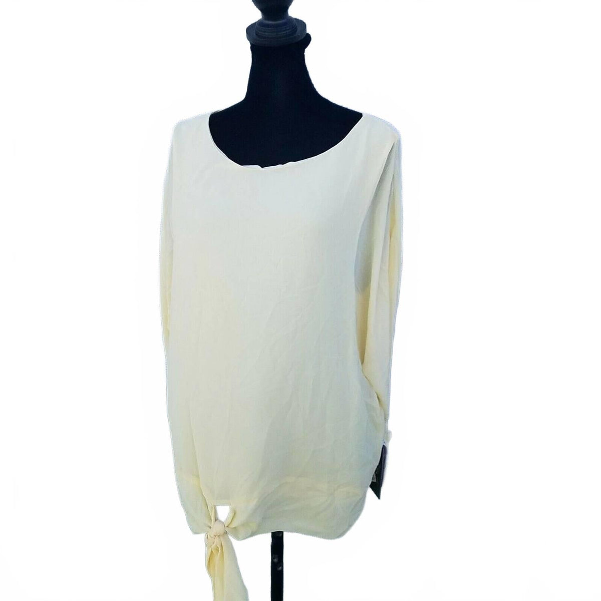 Blusa de manga larga color amarillo