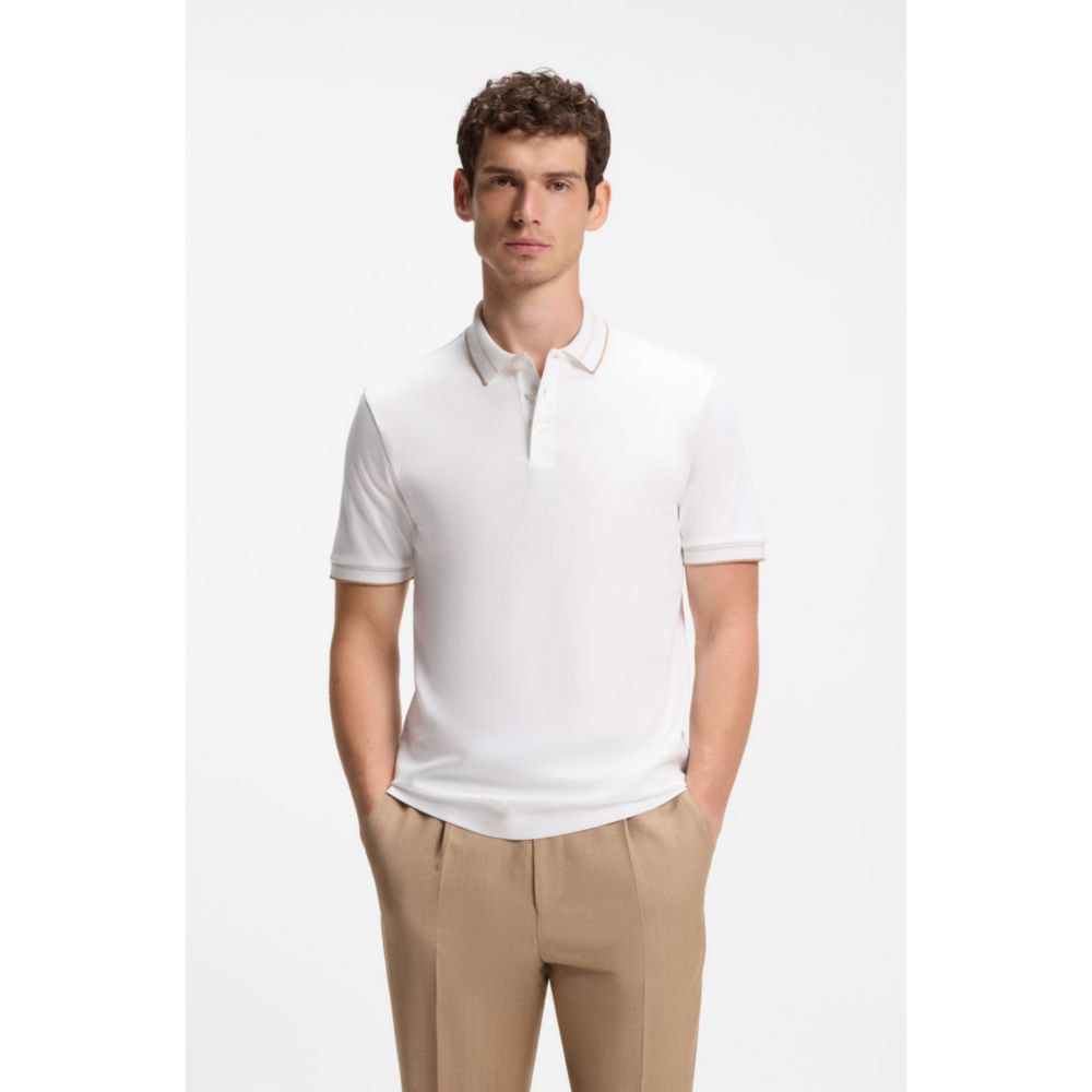 Polo de algodón de corte ajustado