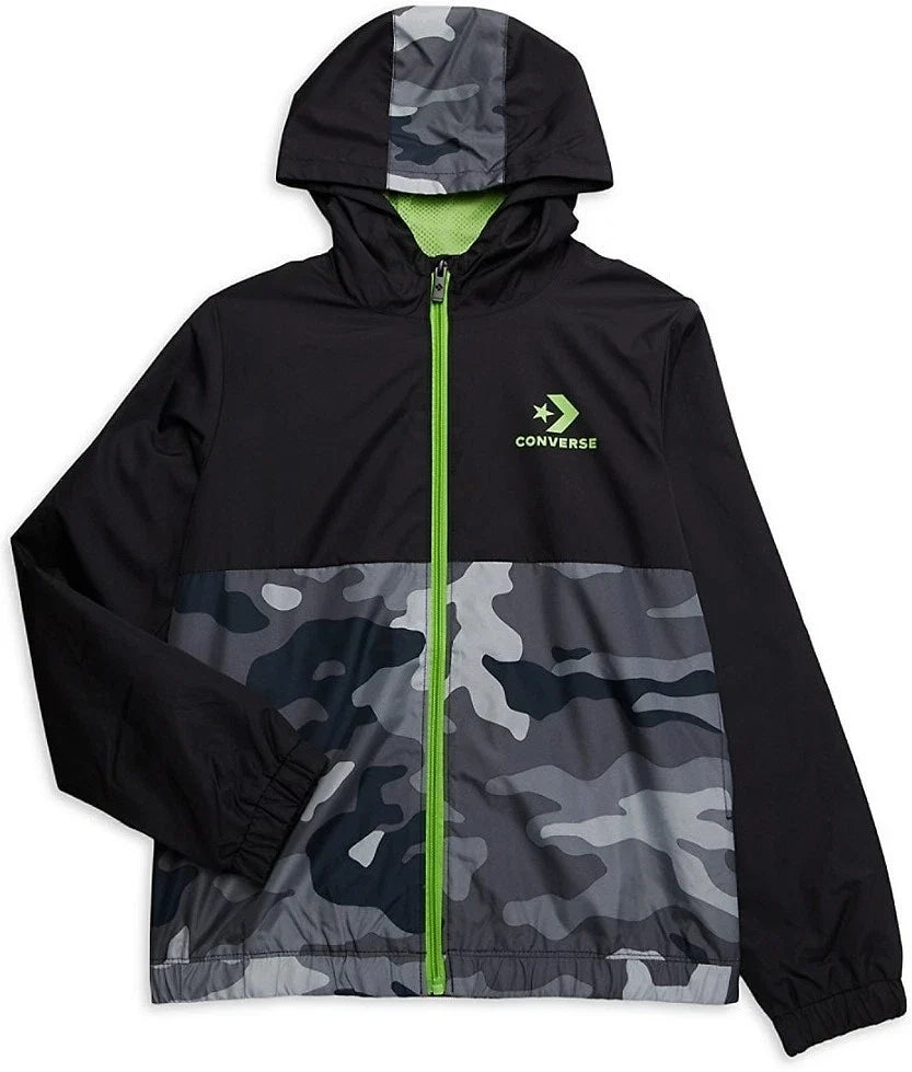 Chaqueta infantil de manga larga color negro