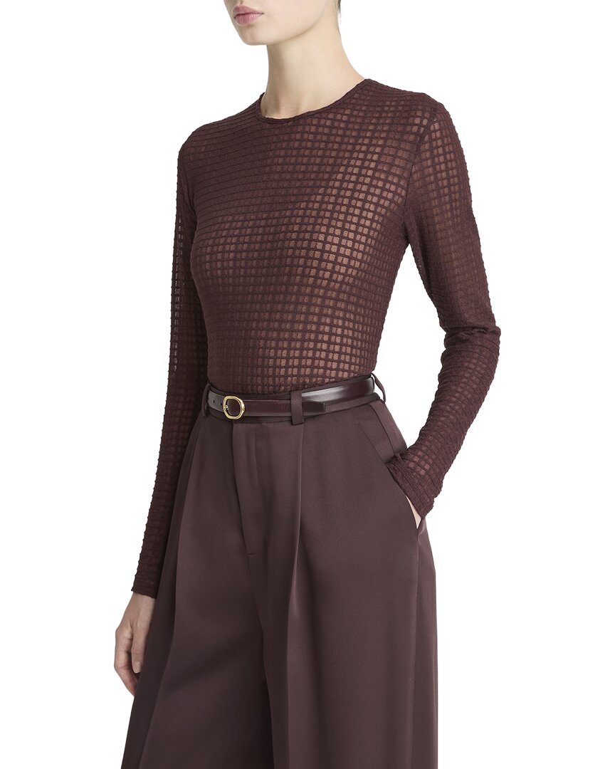 Top con cuello redondo