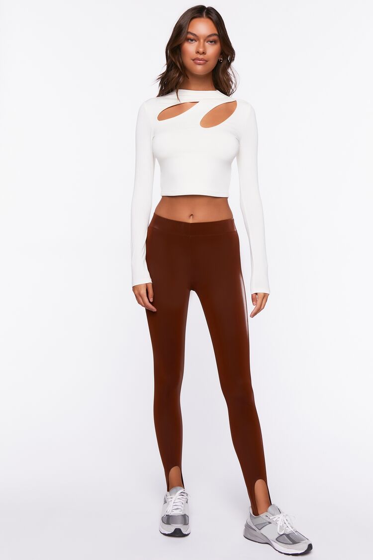 Leggings de efecto cuero