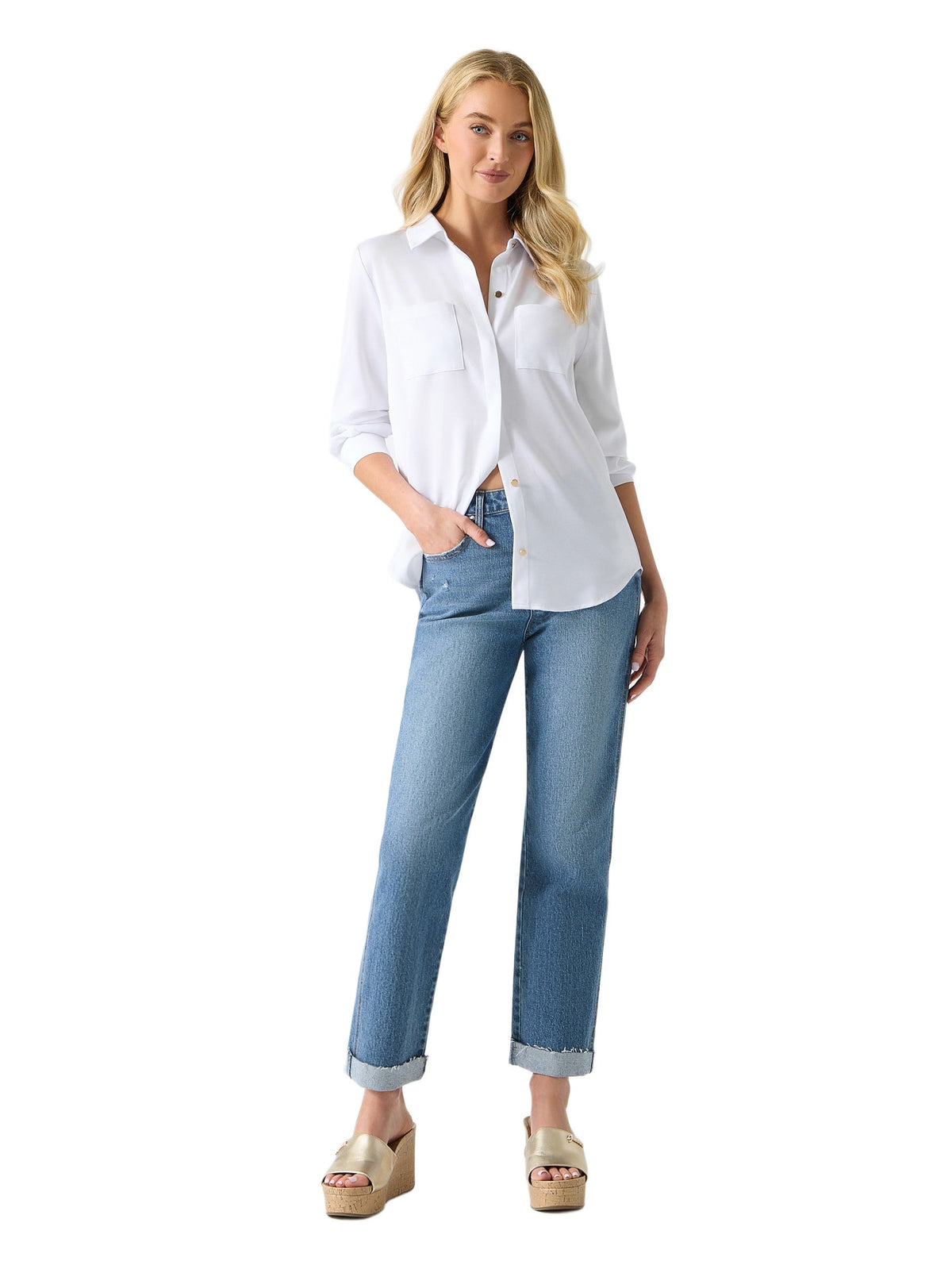 Blusa de satén