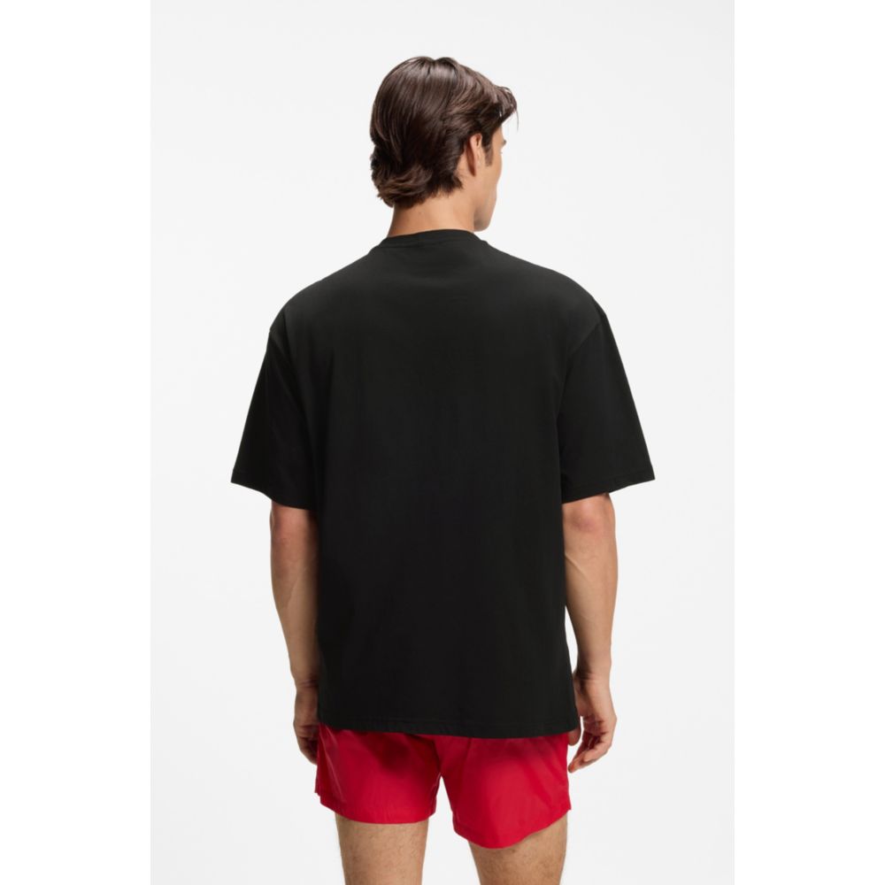 Camiseta de algodón de corte amplio