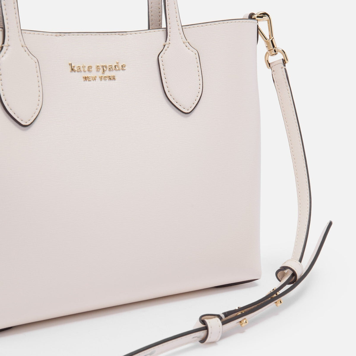Bolso tote de mujer de cuero color blanco