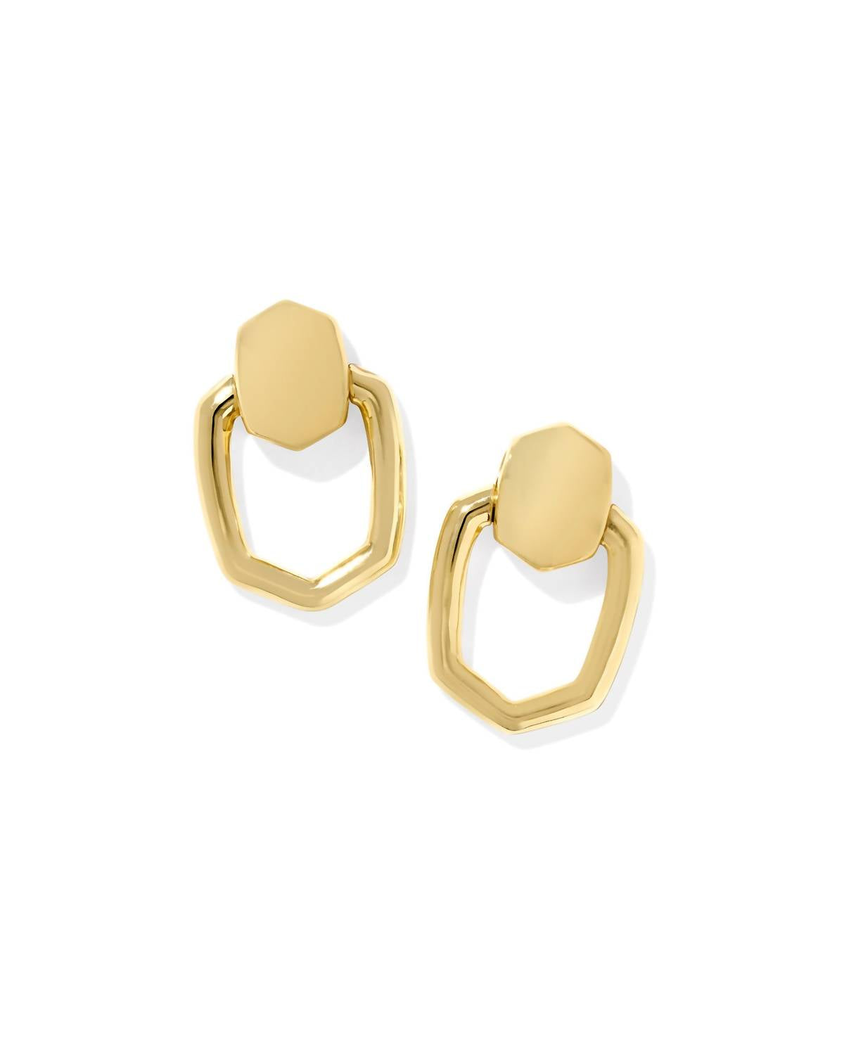 Aretes de mujer color dorado