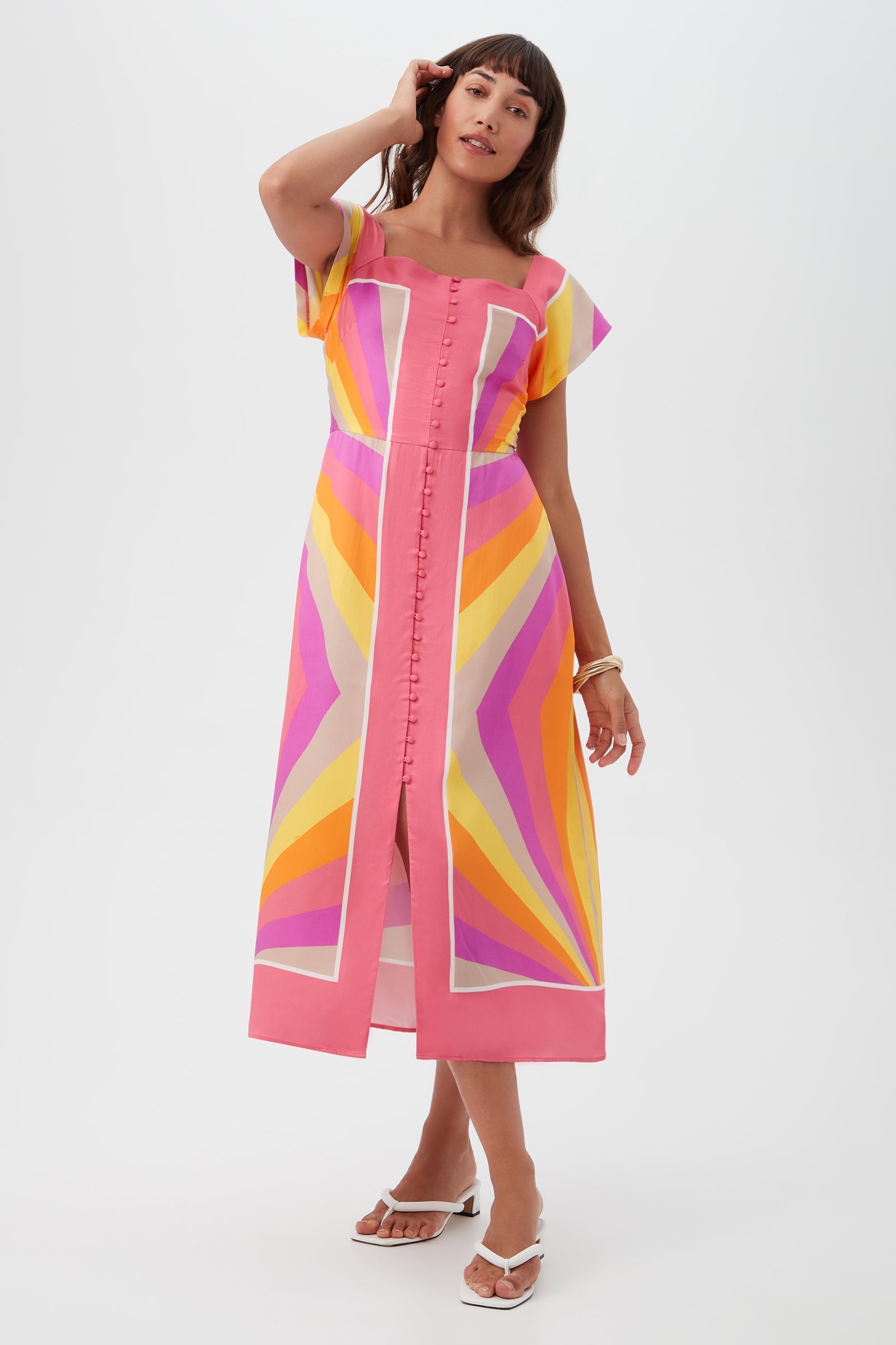 Vestido de manga corta