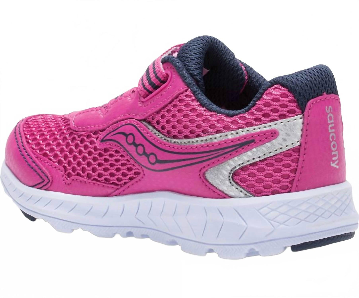 Tenis para niña color rosado y plateado