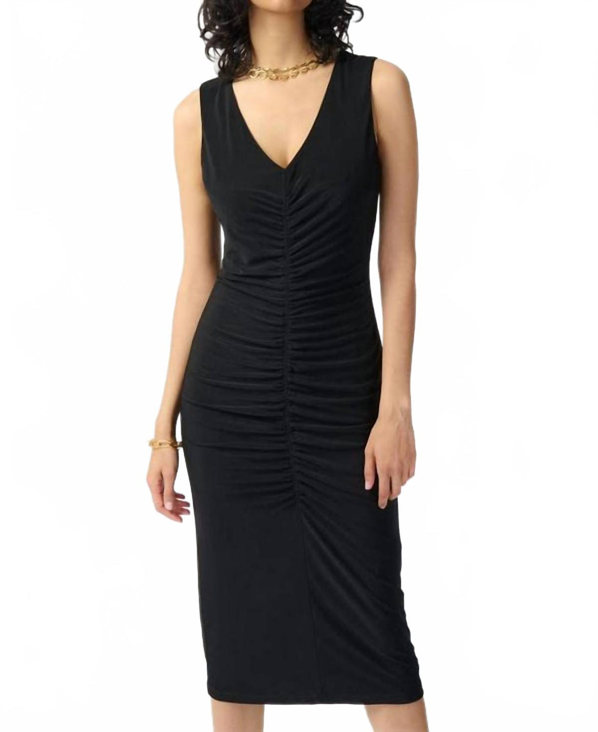 Vestido midi color negro