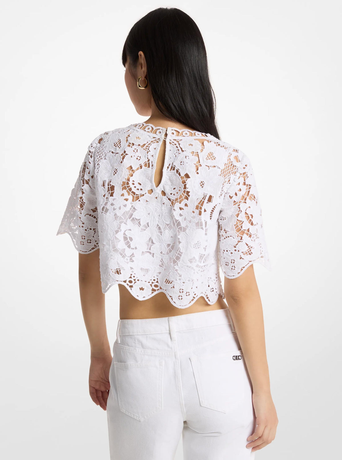 Camisa de algodón con estampado floral