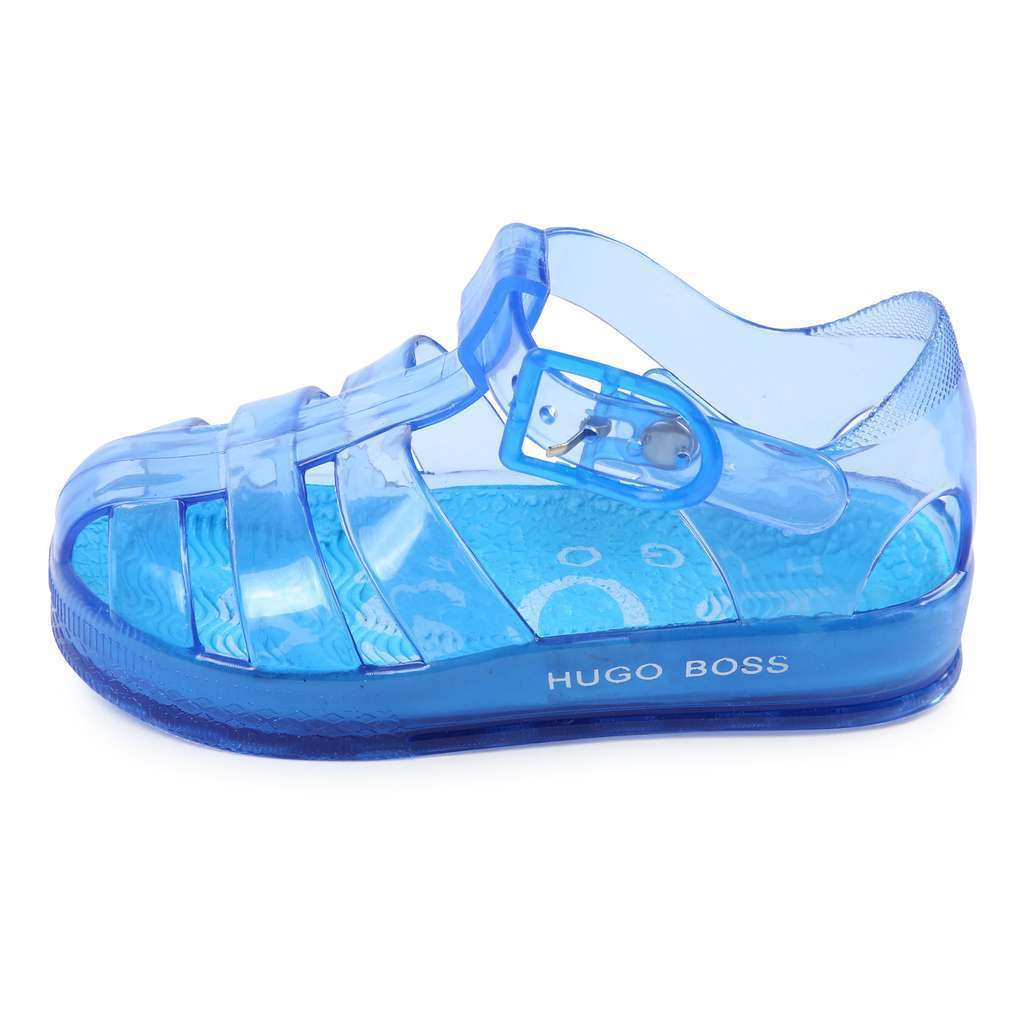 Sandalias color azul y turquesa