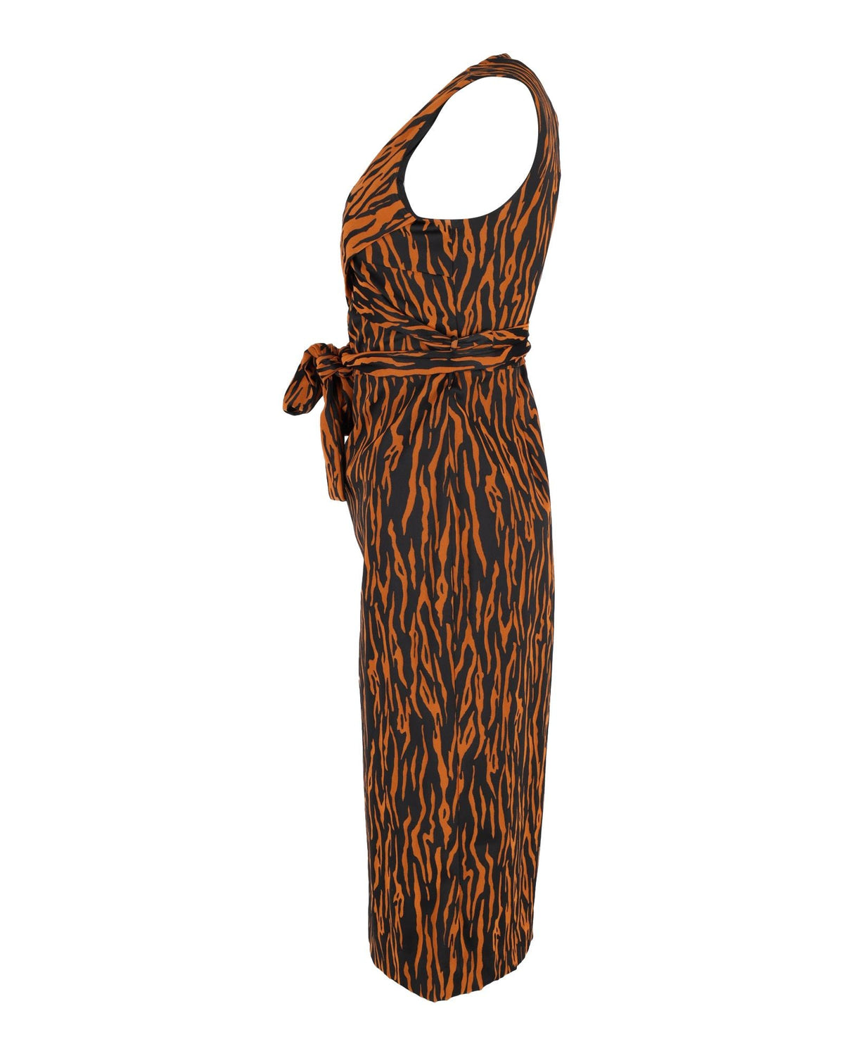 Vestido sin mangas color naranja