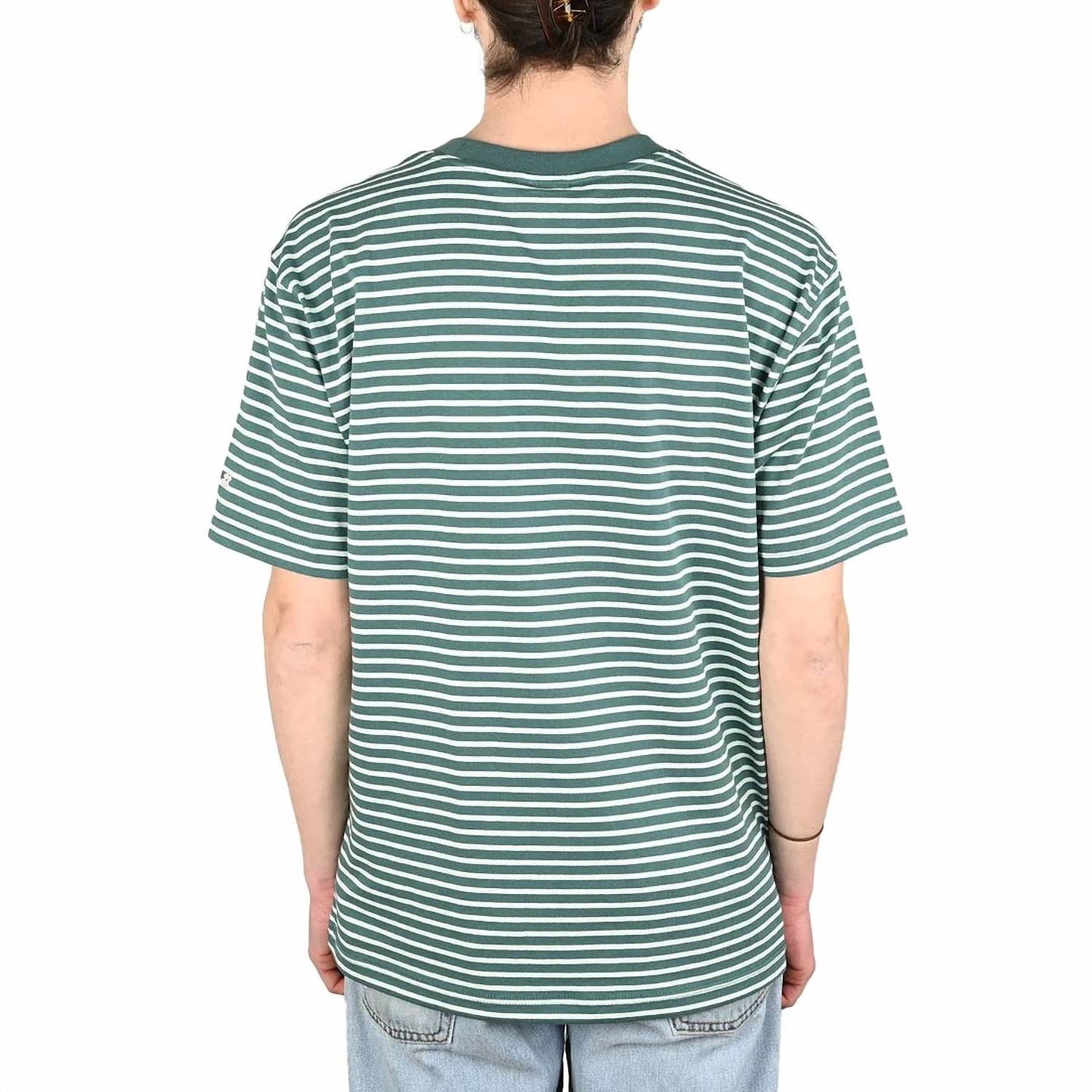 Camisa de hombre a rayas color blanco y verde