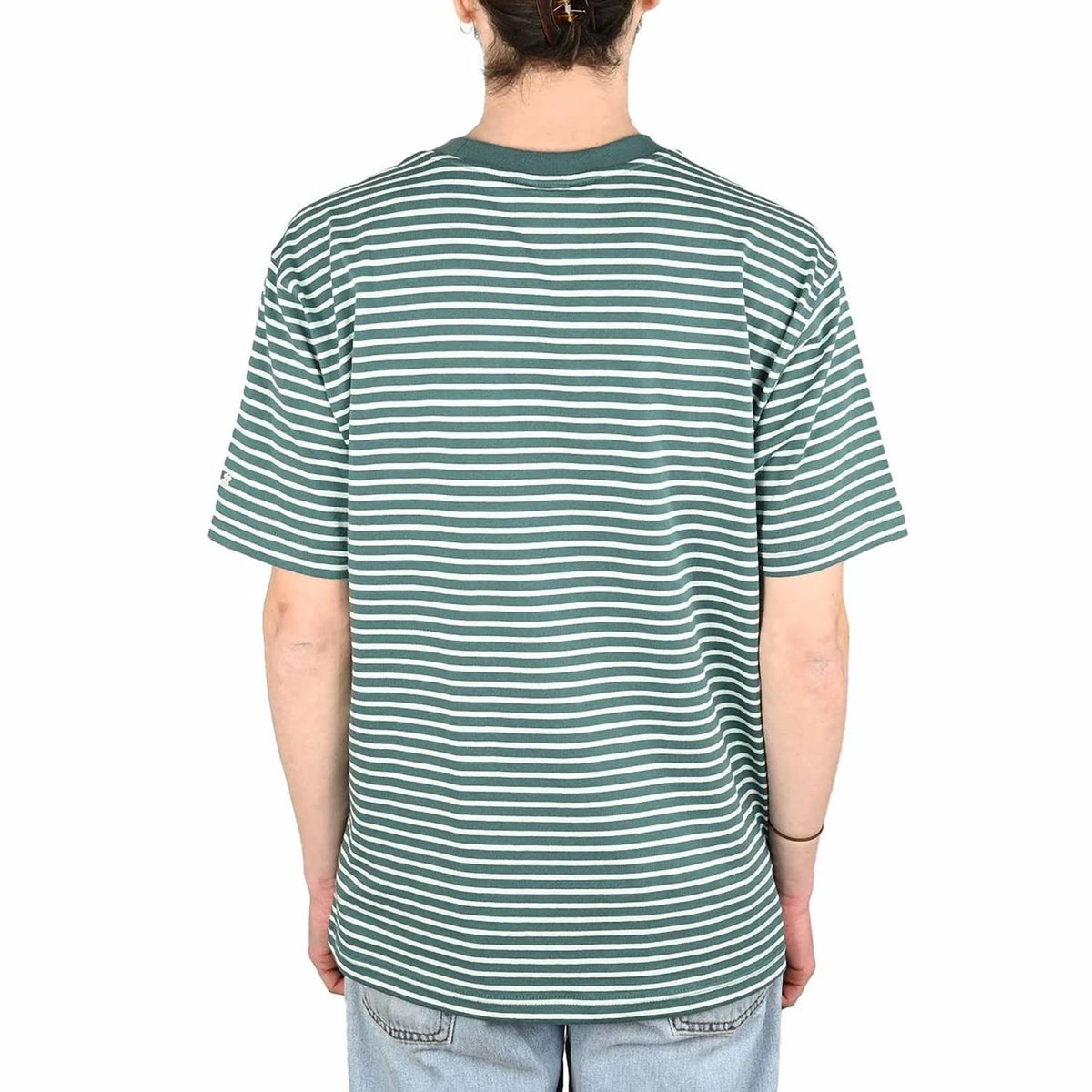 Camisa de hombre a rayas color blanco y verde