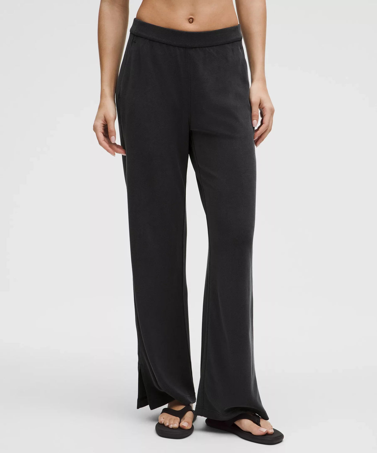 Pantalón de pierna ancha de tiro alto