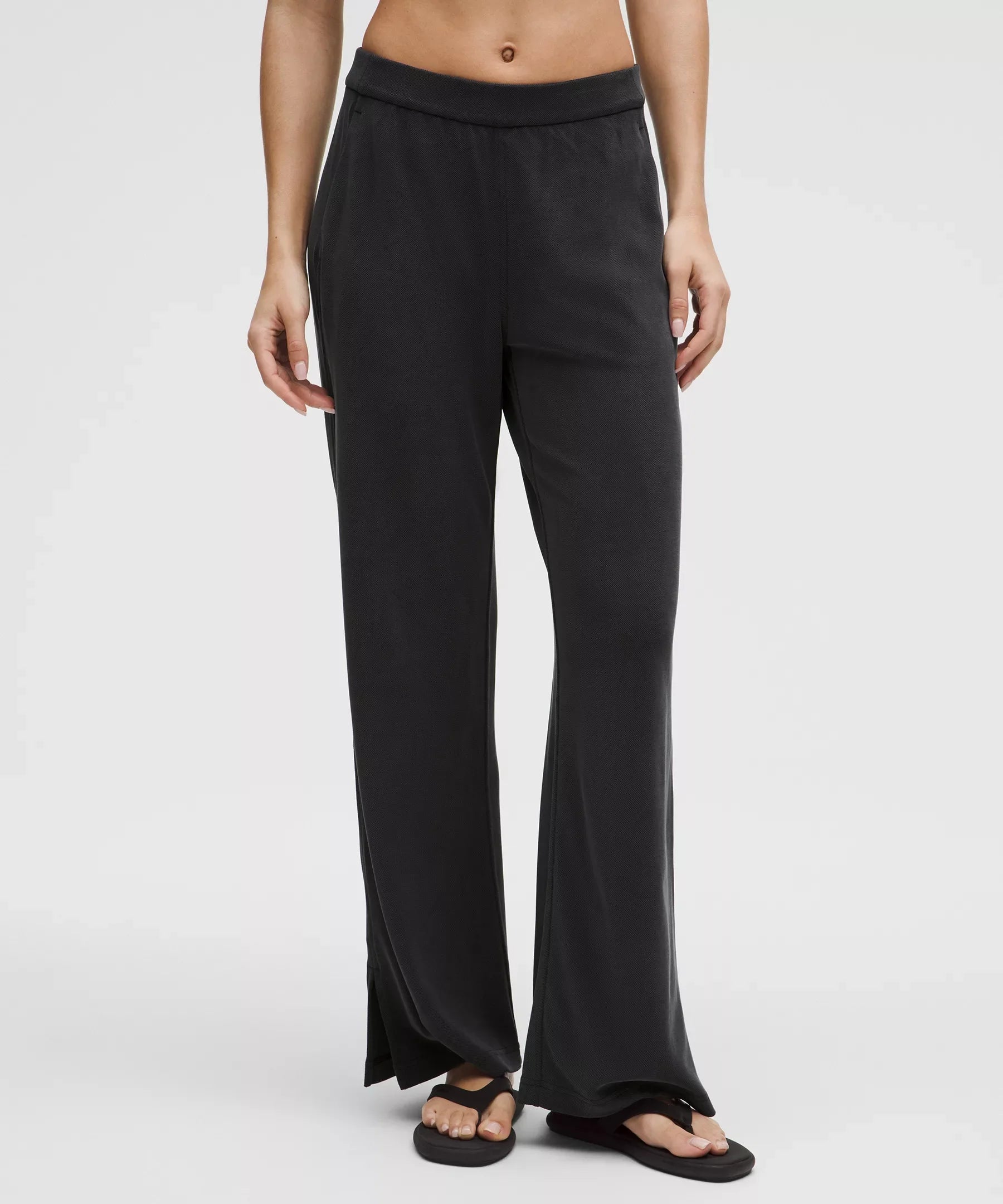 Pantalón de pierna ancha de tiro alto