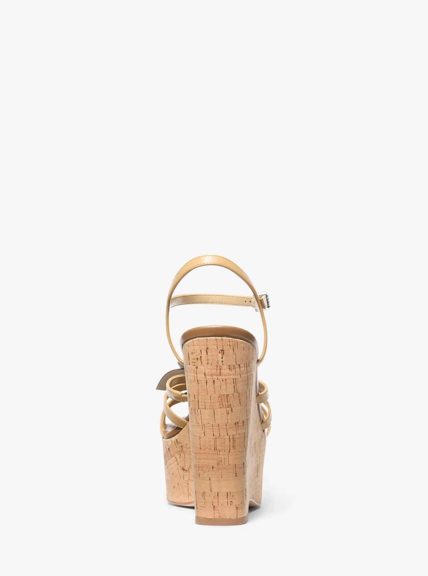 Sandalias de cuero con estampado floral