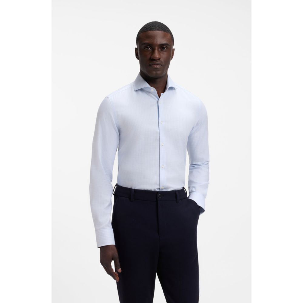 Camisa de algodón de corte ajustado