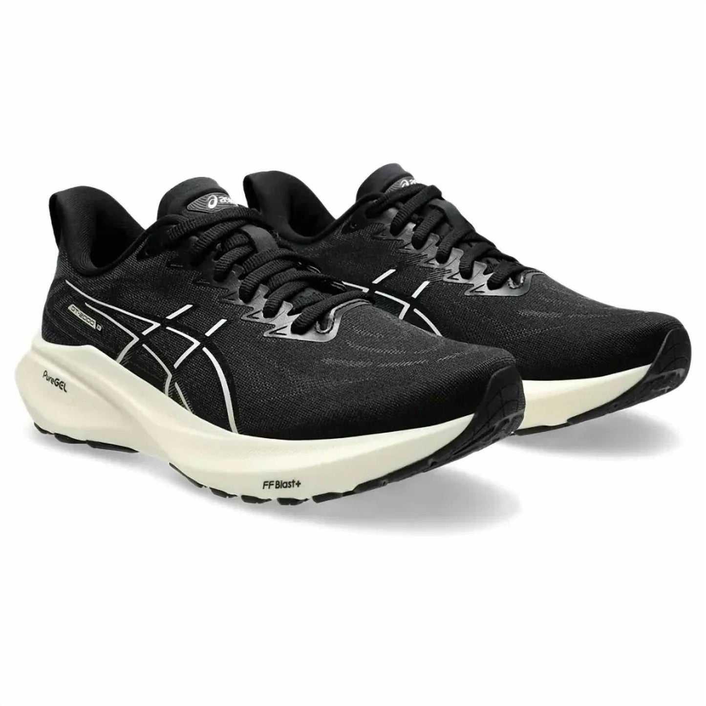 Tenis para correr de mujer color negro y blanco