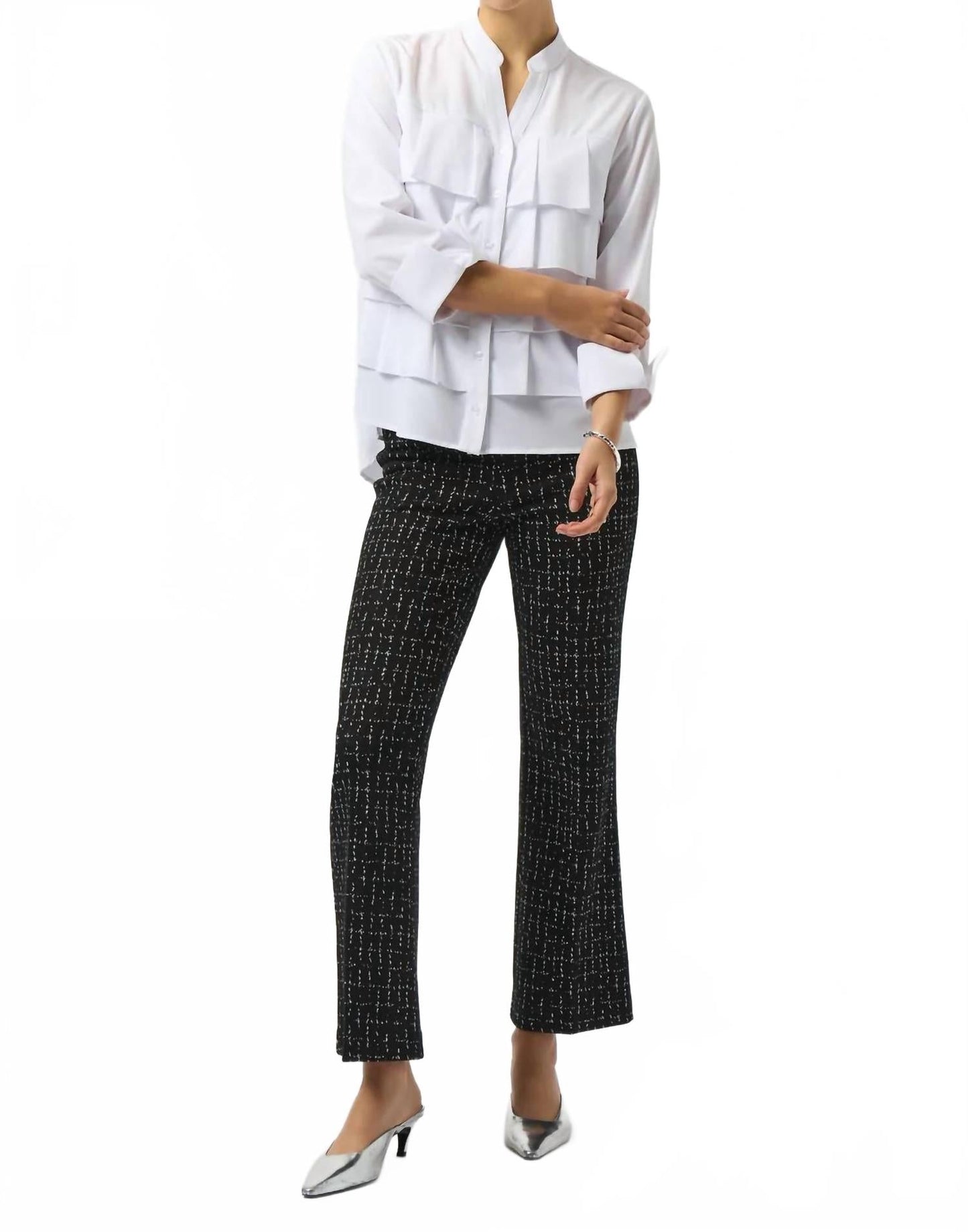 Pantalón a cuadros color negro y blanco