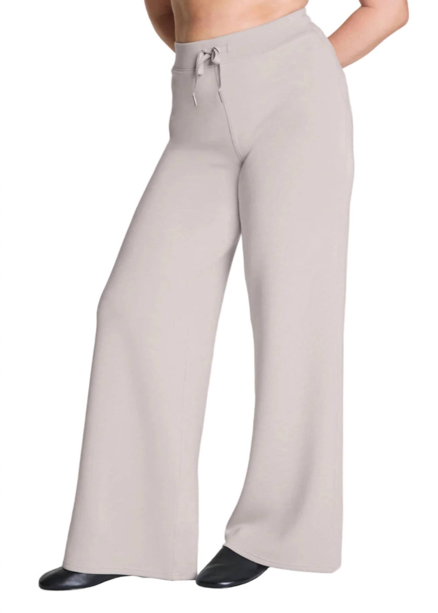 Pantalón de pierna ancha color gris