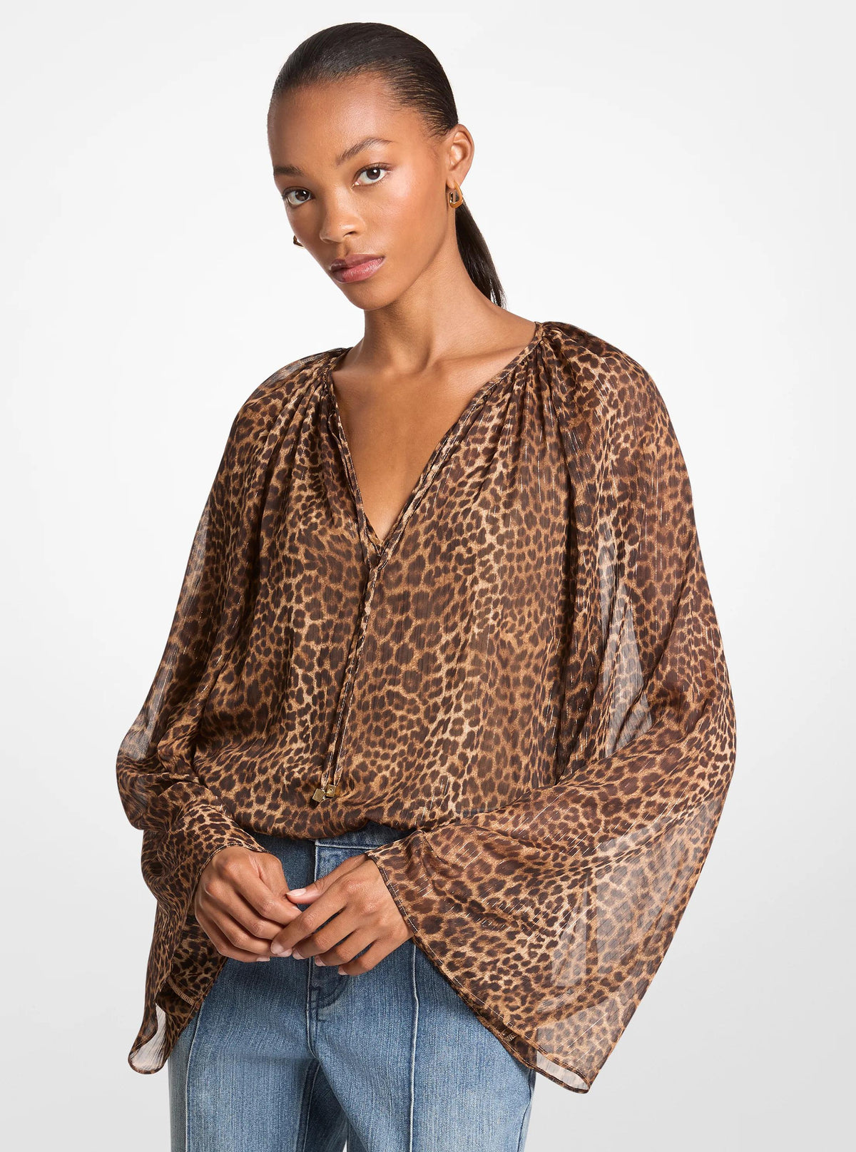 Top con estampado animal