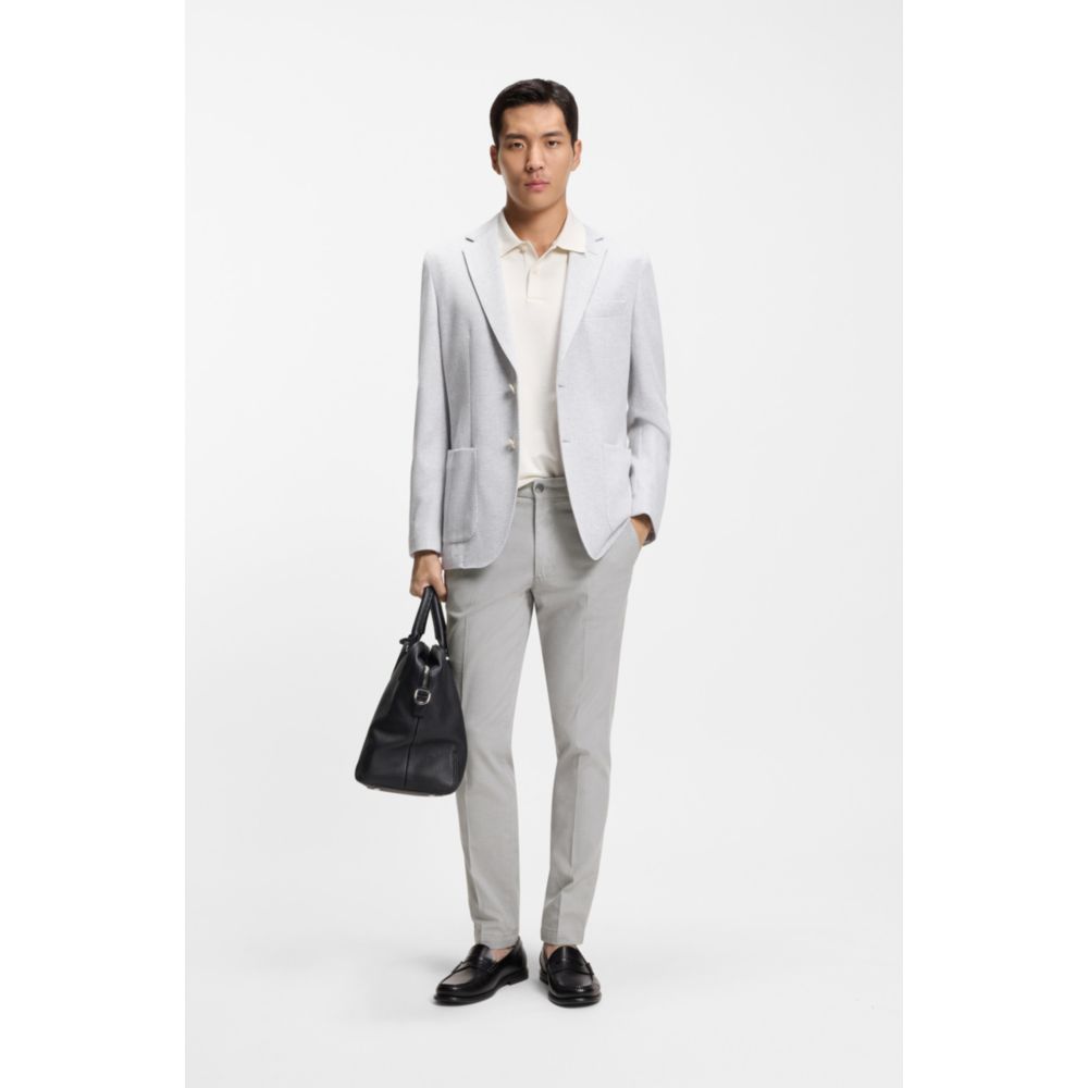 Pantalón de algodón de corte ajustado