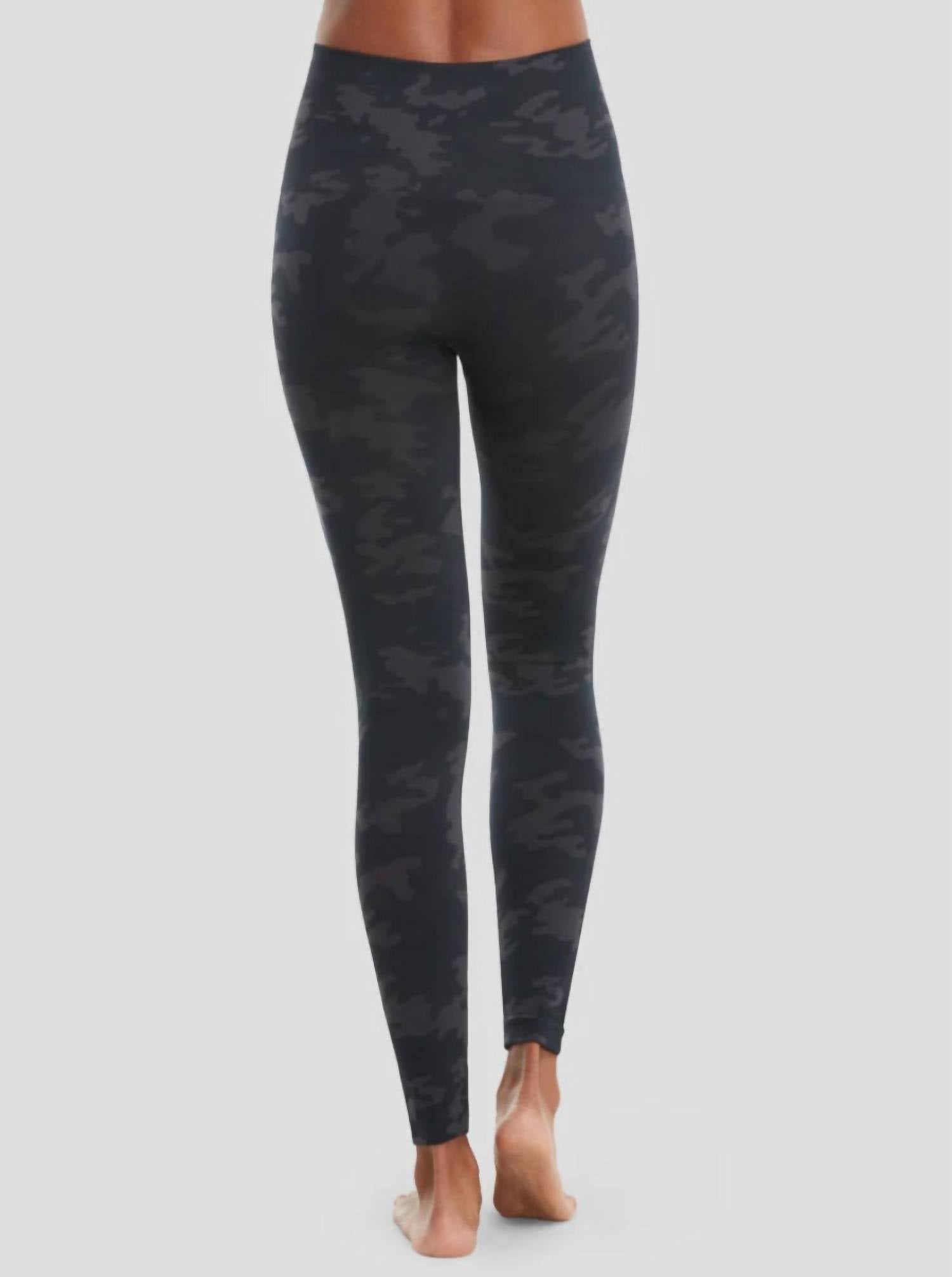 Leggings de efecto cuero color negro