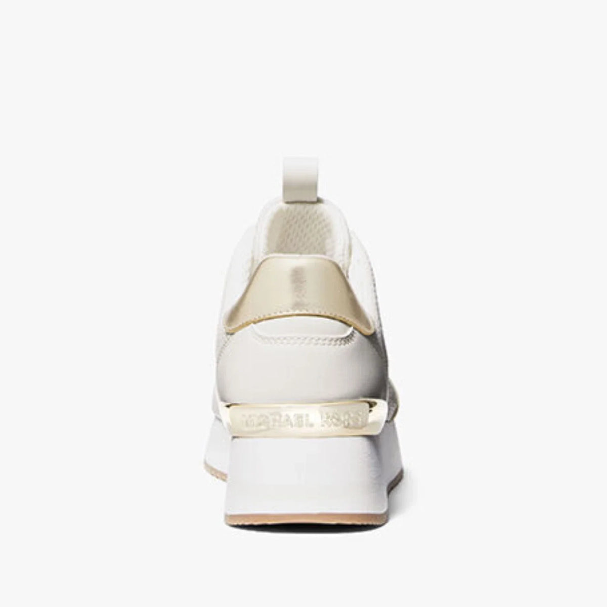 Tenis de mujer con plataforma color marfil